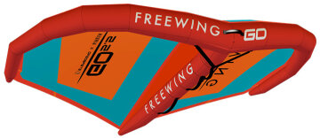Freewing Go 2023 mit Fenster Orange/Teal 6,5qm