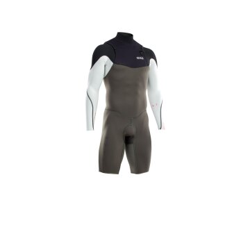 ION-Wetsuit Element 2/2 Shorty LS Front Zip men dark olive/white/black 56/XXL 2022