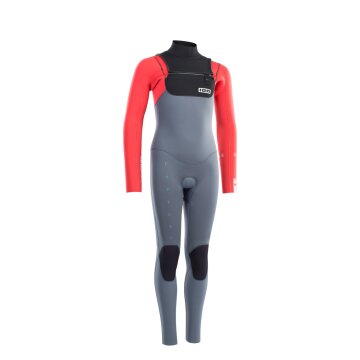 ION-Wetsuit Capture 4/3 Front Zip junior steel blue/red/black 104/4 2022