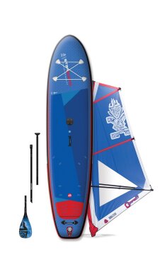 Starboard Waterman Package with Inflatable WindSUP iGO 10´8 x34  GO & Starboard 5.5qm Compact Rig & Starboard Tiki Tech Paddel 3pcs 2023
